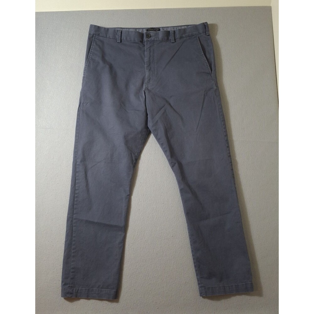Banana Republic Fulton Chino Skinny Pants Men's 38x32 Blue Stretch Straight Leg